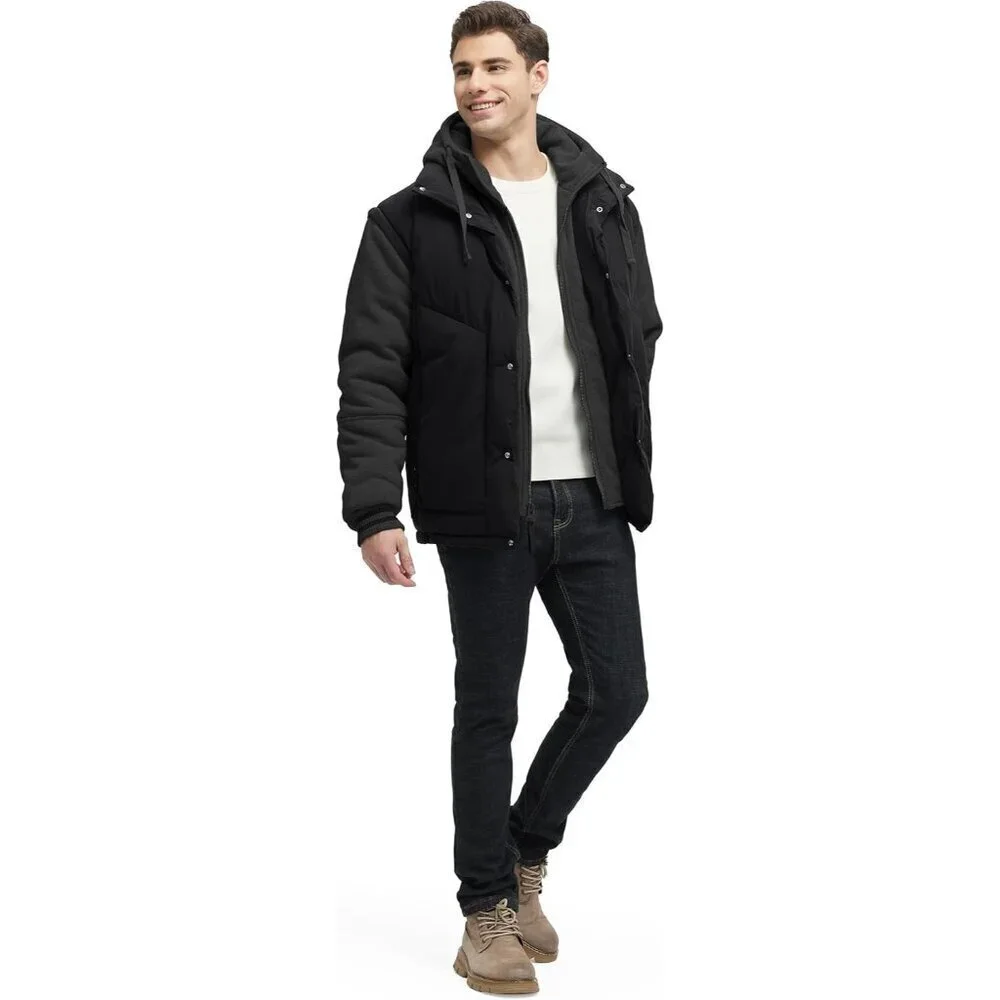 Winter Coats For Men Winter Jackets Water Resistant Warm Thicken Insulated Hoode